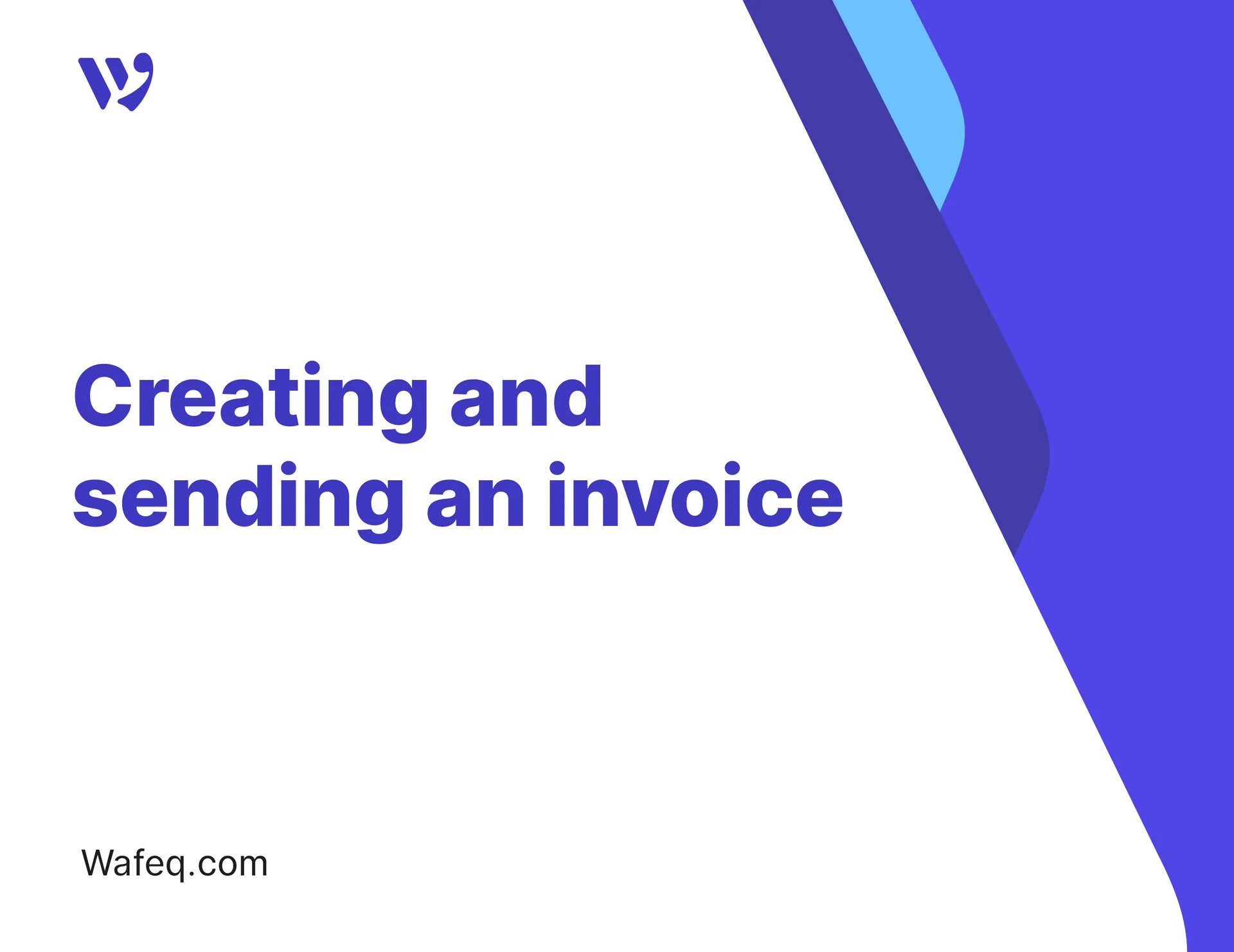 Creating and sending an invoice